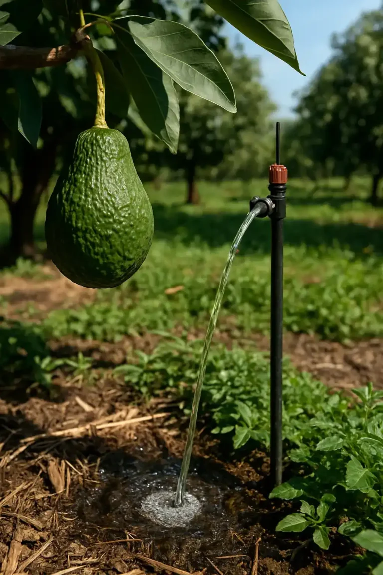 riego en aguacate hass