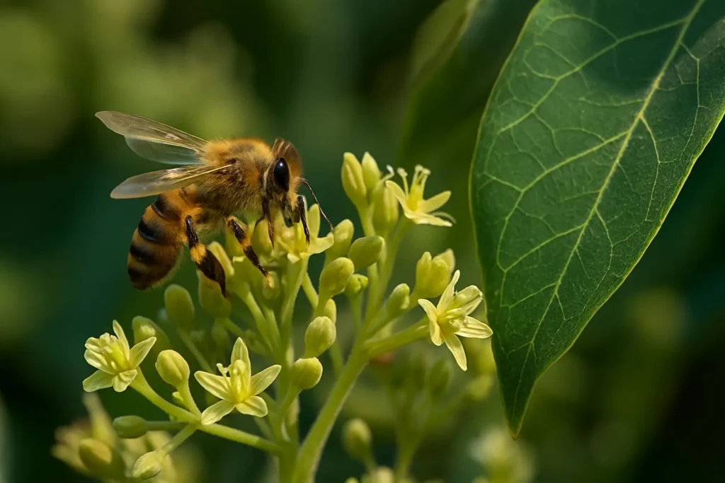 abejas en cultivo de aguacate
