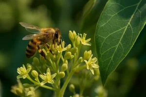 abejas en cultivo de aguacate
